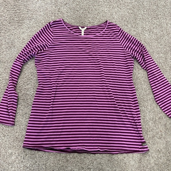 Matilda Jane purple stripe long sleeve top XXL - Picture 1 of 5